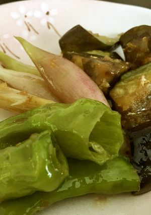 茄子とししとうと茗荷の炒め物-レシピのメイン写真