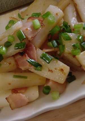 シャキシャキ長芋とベーコンの醤油炒め★-レシピのメイン写真