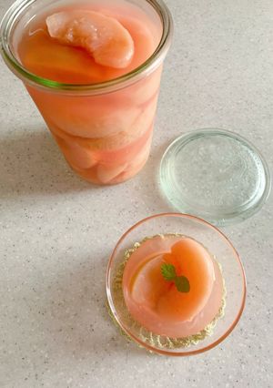 桃のコンポート-レシピのメイン写真