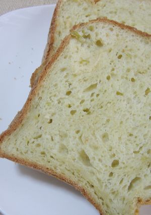 HBで＊もちもち＊グリンピース食パン-レシピのメイン写真