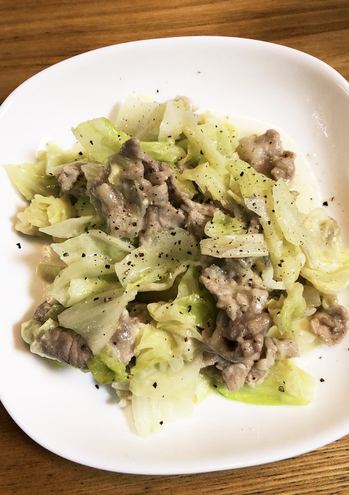 豚こまとキャベツのとろ〜りチーズ炒め-レシピのメイン写真