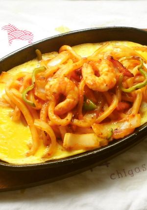 名古屋メシ!うどんで鉄板ナポリタン♪-レシピのメイン写真