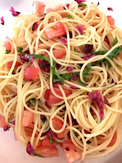 柴漬けとトマトのパスタ-レシピのメイン写真
