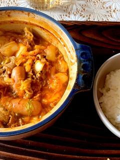 簡単キムチチゲ-レシピのメイン写真