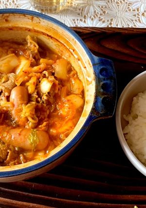 簡単キムチチゲ-レシピのメイン写真