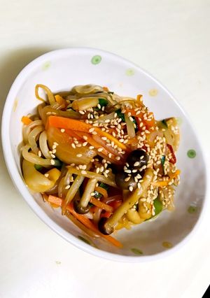 野菜たっぷり！辛旨しらたきチャプチェ風-レシピのメイン写真