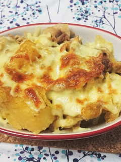 簡単!カレー風味肉じゃがリメイクグラタン-レシピのメイン写真