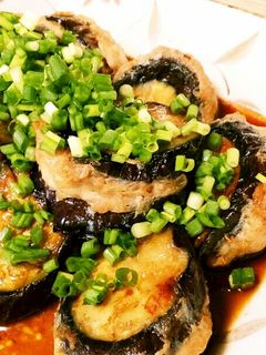 ナスの挟み焼き♪切り離さないで-レシピのメイン写真