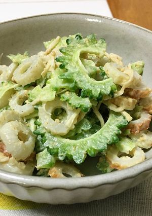 食べやすい！ゴーヤとちくわのサラダ-レシピのメイン写真