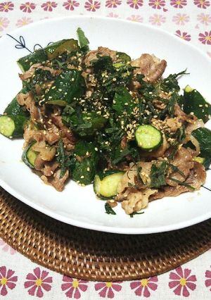 きゅうりと豚肉の塩こうじ炒め-レシピのメイン写真