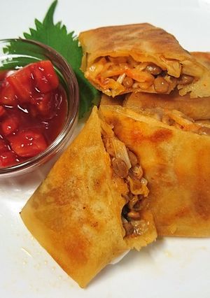みんなで美味しくいただける納豆春巻き-レシピのメイン写真