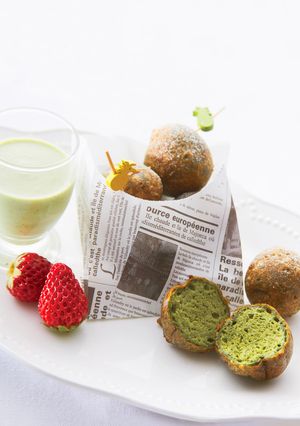 のりパウダー入り甘くない豆腐ドーナツ-レシピのメイン写真