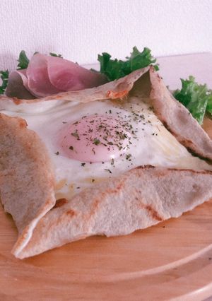 超簡単!卵とろとろ蕎麦粉のガレット-レシピのメイン写真