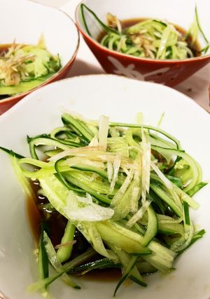 暑い夏に☆ヘルシー「きゅうりそうめん」-レシピのメイン写真