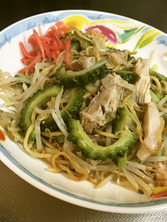 塩煮豚ゴーヤ焼きそば!-レシピのメイン写真