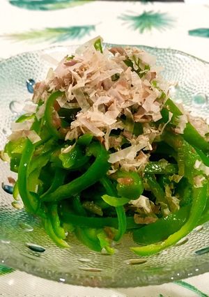 簡単！美味！ピーマンの梅肉和え！-レシピのメイン写真