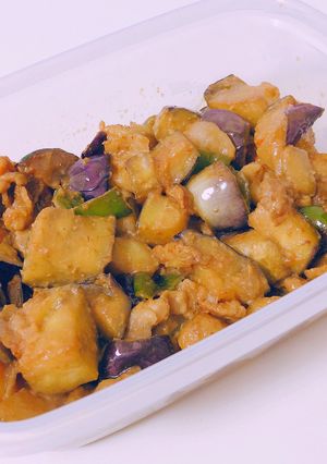 豚肉とナスの甘辛味噌炒め-レシピのメイン写真