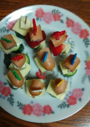 ピュアラルグミで簡単ピンチョス-レシピのメイン写真