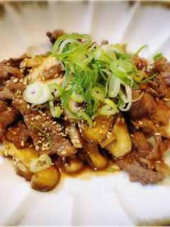 牛肉と椎茸の炒め物-レシピのメイン写真