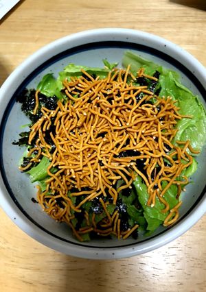 レタスと韓国海苔のサラダ-レシピのメイン写真