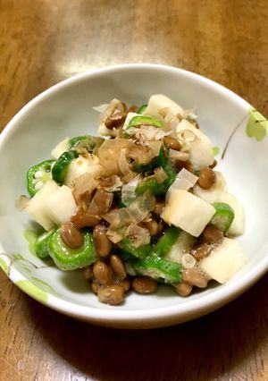 簡単！旨っ！オクラと長芋のネバネバ和え-レシピのメイン写真