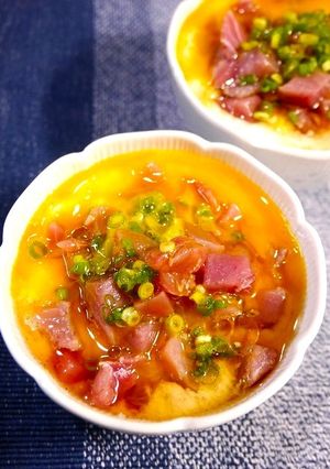簡単！なまカツオの山かけ-レシピのメイン写真
