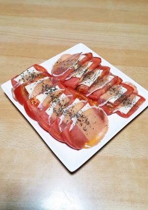 生ハムとトマトのカプレーゼ-レシピのメイン写真