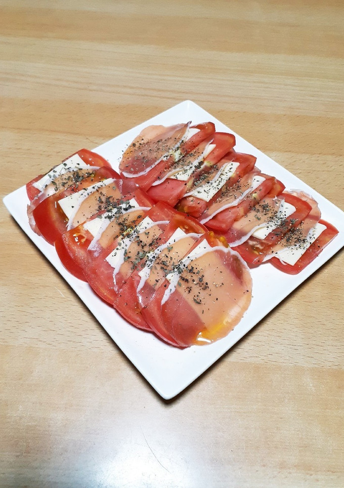 生ハムとトマトのカプレーゼ-レシピのメイン写真