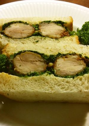 鶏モモ肉トマト南蛮漬けのサンドイッチ-レシピのメイン写真
