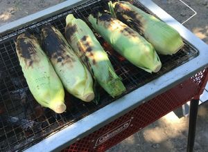 BBQ生のトウモロコシを丸ごと炭焼❗️-レシピのメイン写真