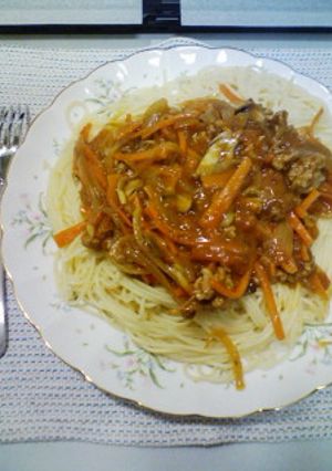かんたん♪具だくさん☆ミートスパゲティ-レシピのメイン写真