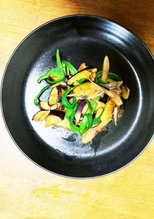 ご飯が進む夏定番なすとミョウガの醤油炒め-レシピのメイン写真