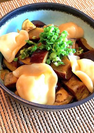 レンジで簡単！水餃子入りなす南蛮-レシピのメイン写真