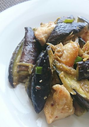 なすと鶏むね肉のみそ炒め-レシピのメイン写真