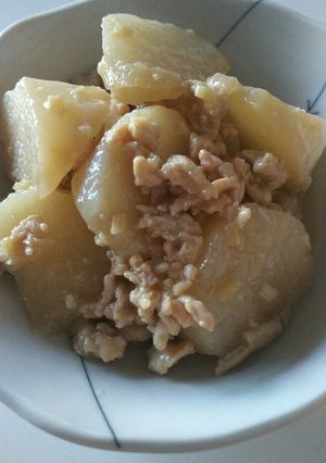 長芋と鶏ミンチ煮-レシピのメイン写真