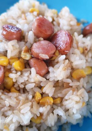 とうもろこしのバター醤油とニンニクのご飯-レシピのメイン写真