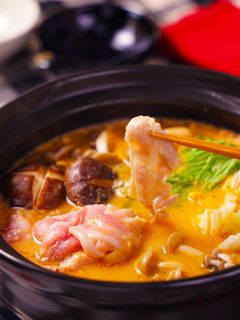 豆乳キムチスープの豚しゃぶ鍋♪-レシピのメイン写真