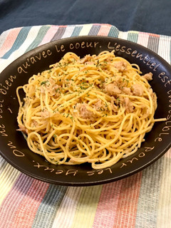 簡単☆ツナと玉ねぎのバター醤油パスタ♪-レシピのメイン写真