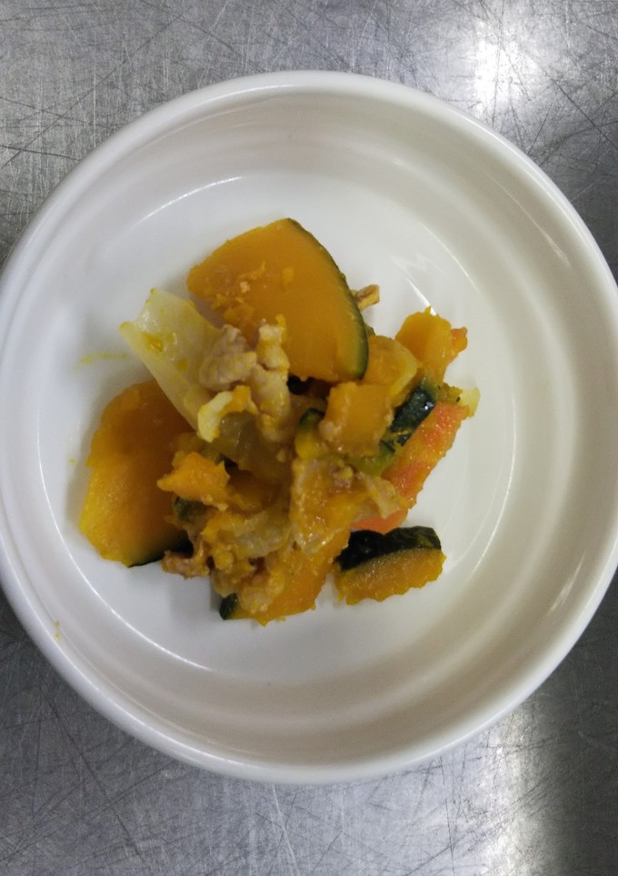 かぼちゃと豚肉の炒め物-レシピのメイン写真