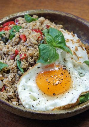 鯖でガパオライス-レシピのメイン写真