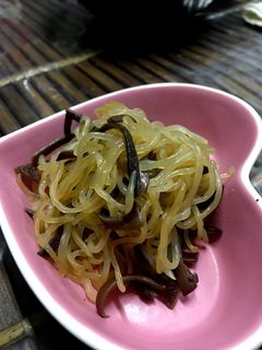 しらたきとキクラゲの炒め-レシピのメイン写真