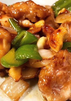 鶏肉とナッツのオイスターソース炒め-レシピのメイン写真