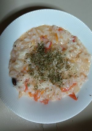 簡単！お冷ご飯でチーズトマトリゾット♪-レシピのメイン写真