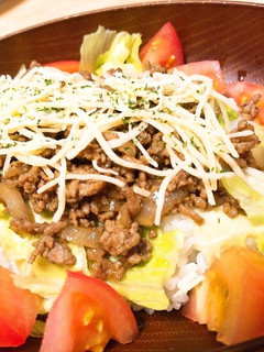 辛くないタコライス風-レシピのメイン写真