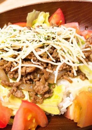 辛くないタコライス風-レシピのメイン写真