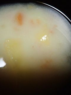 叩き梅とじゃが芋の白味噌汁-レシピのメイン写真