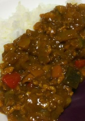 夏野菜たっぷりキーマカレー-レシピのメイン写真