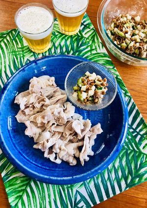 豚の冷しゃぶ♪食べる野菜納豆ソース-レシピのメイン写真