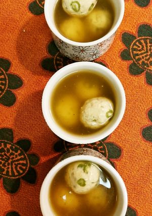 いんげんの鶏ひき肉団子汁-レシピのメイン写真