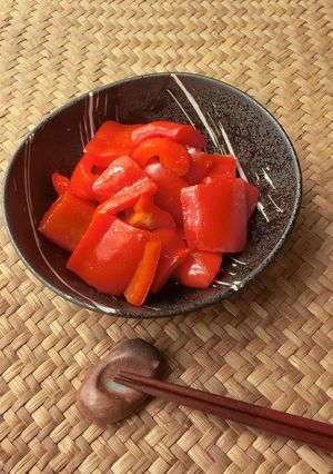 パプリカの梅しょう油煮-レシピのメイン写真